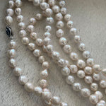 Wrinkled Baroque pearl Beaded Necklace