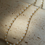 Gembea Jewelry Golden Bean Pearl Beaded Necklace