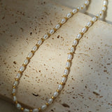 Gembea Jewelry Golden Bean Pearl Beaded Necklace