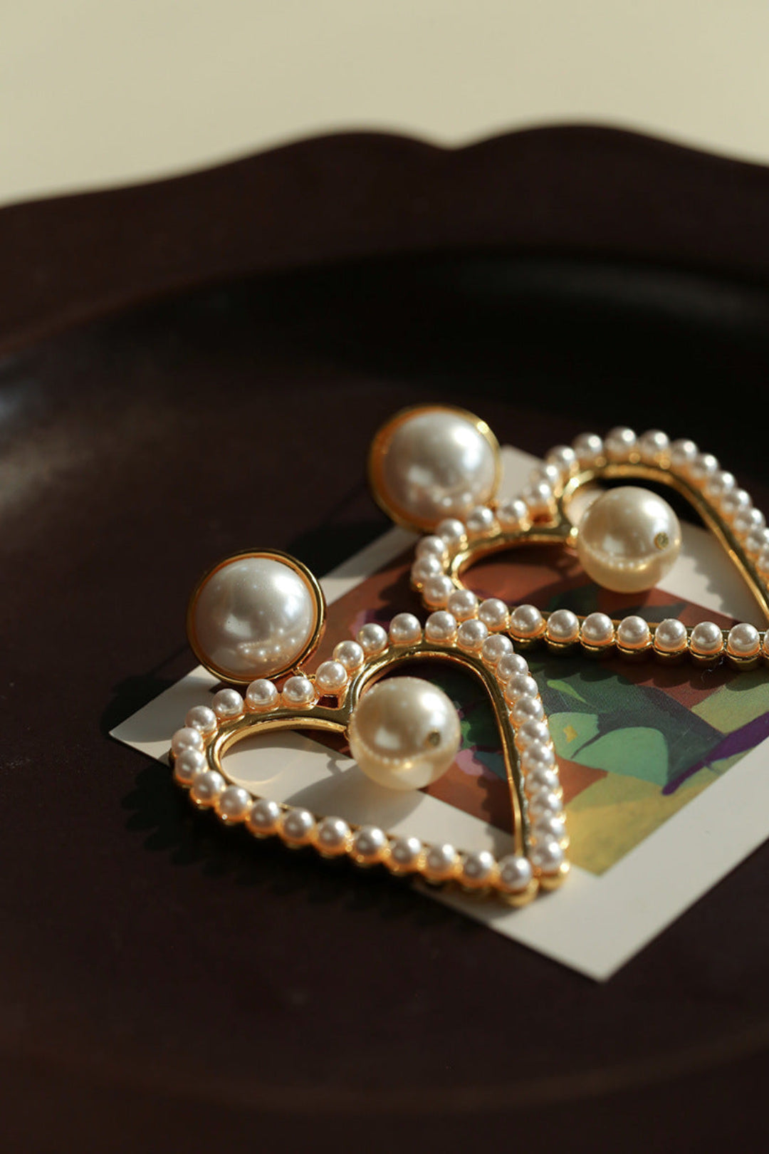 Spring Heartbeat Love Pearl Earrings