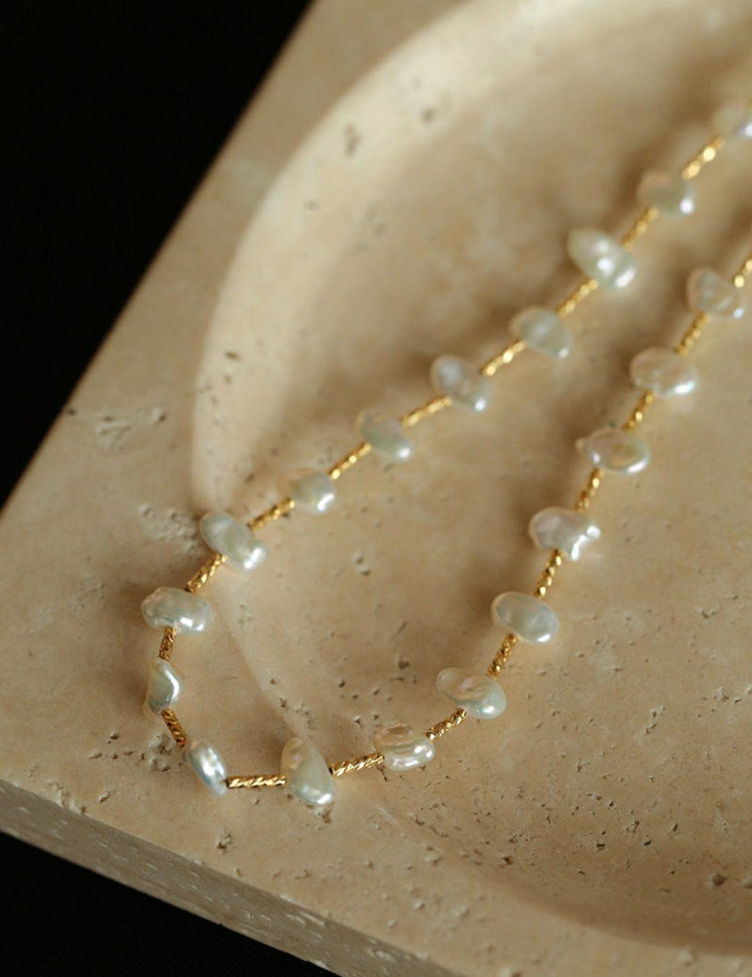 Starry Baroque Pearl Necklace - Gembea Jewelry