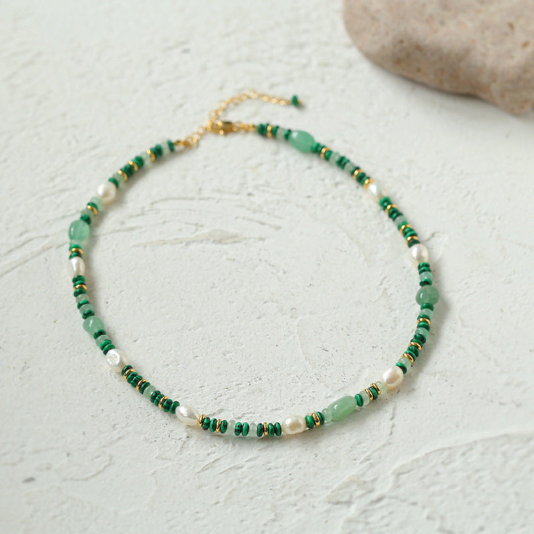 Gembea Jewelry Irregular Colored Natural Stone Necklace