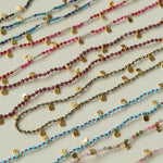 Bohemian-style Hand-woven Natural Stone Necklace