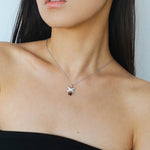 Silver Chain Tiger's Eye Pendant Necklace-Gembea Jewelry
