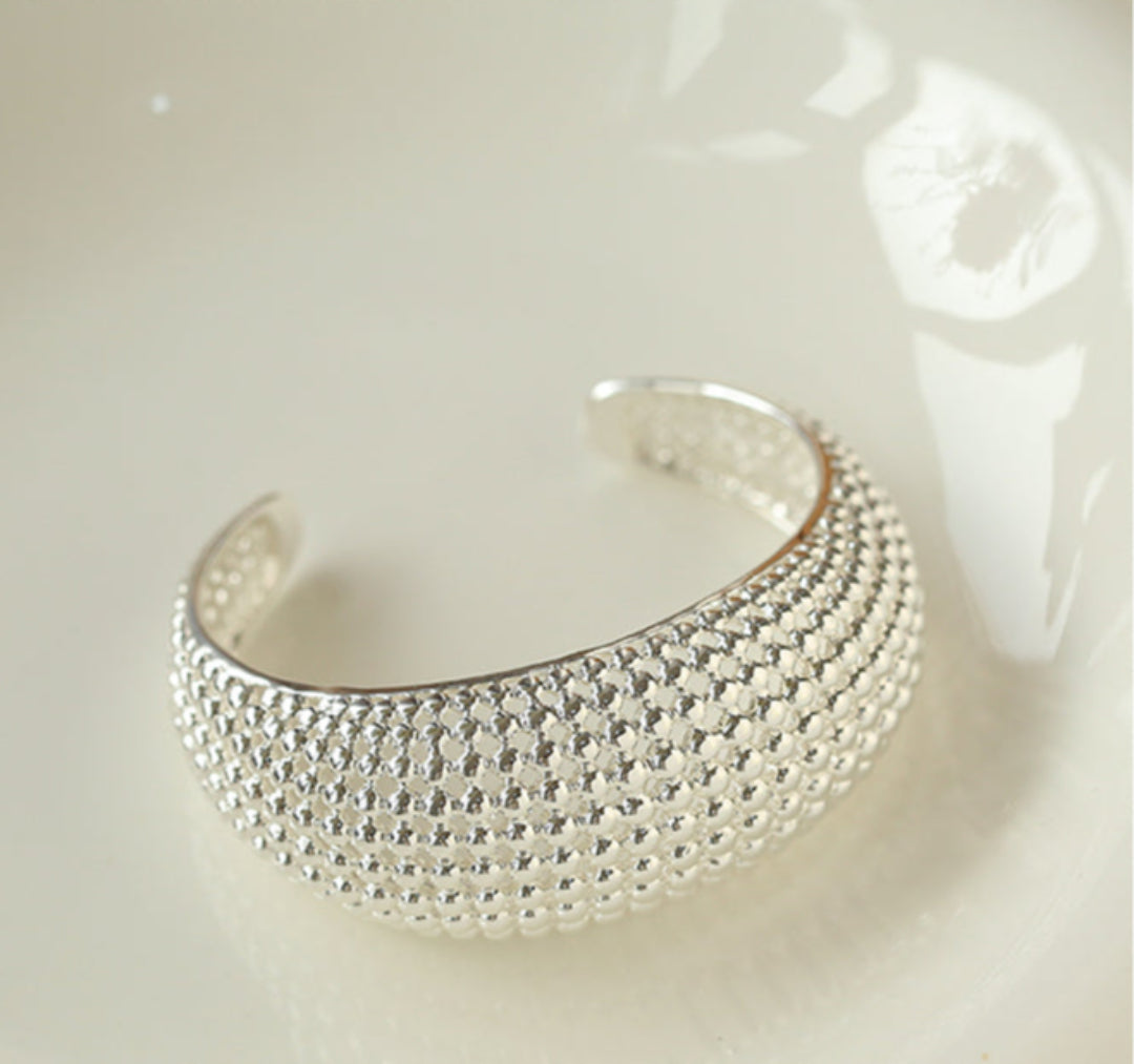 Hollow Wide Metal Bangle Bracelets