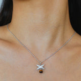 Silver Chain Tiger's Eye Pendant Necklace-Gembea Jewelry