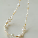 Simple Freshwater Rice Pearl Necklace