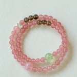 Summer Strawberry Crystal Grape Stone Bracelet Gembea Jewelry