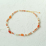 Gembea Jewelry Irregular Colored Natural Stone Necklace