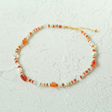 Gembea Jewelry Irregular Colored Natural Stone Necklace