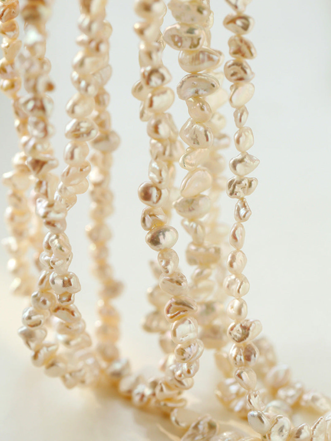 Irregular Baroque Pearl Beaded Necklace