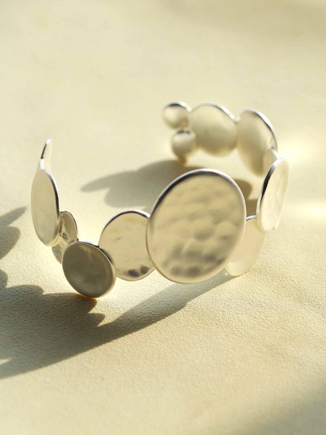 Round Spoon Burnt White Bangle Bracelet