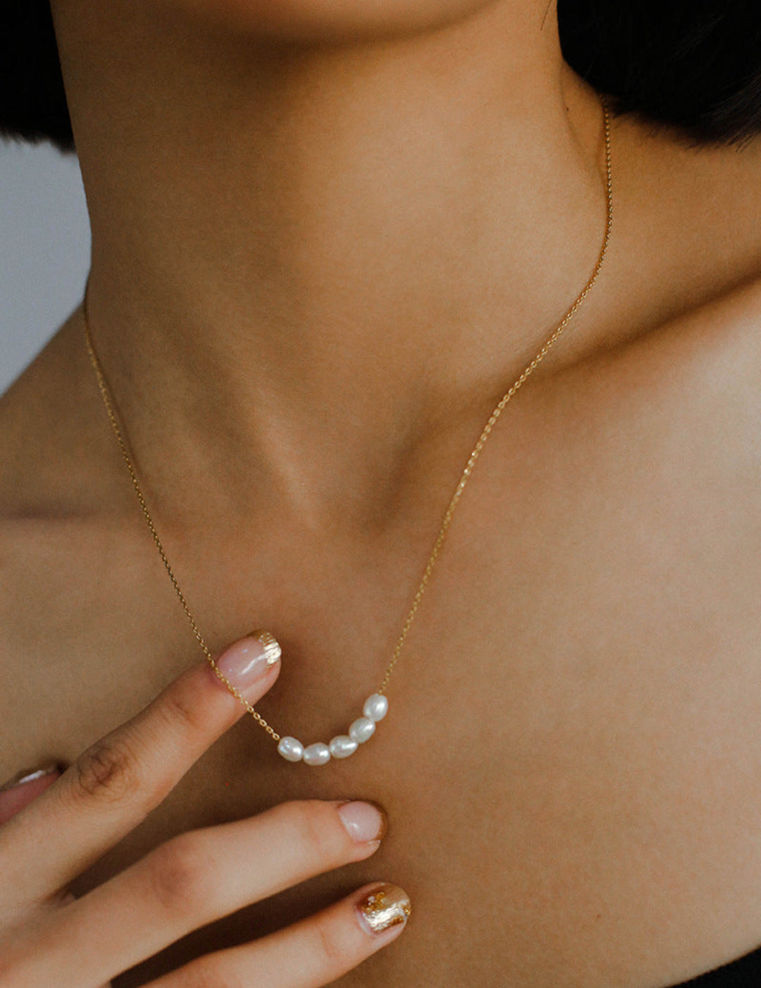 Simple Smile Freshwater Pearl Necklace