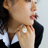 Petals Baroque Pearl Ring