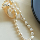 Baroque Rice Pearl Beaded Necklace