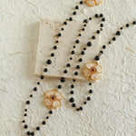 Classic White crystal Four-leaf Clover Long Necklace