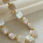 Natural Freshwater Square Pearl Bracelet