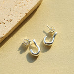 Luna Luxe Series Half of Heart Earrings