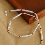 Spring Heartbeat Toothpick Pearl Necklace