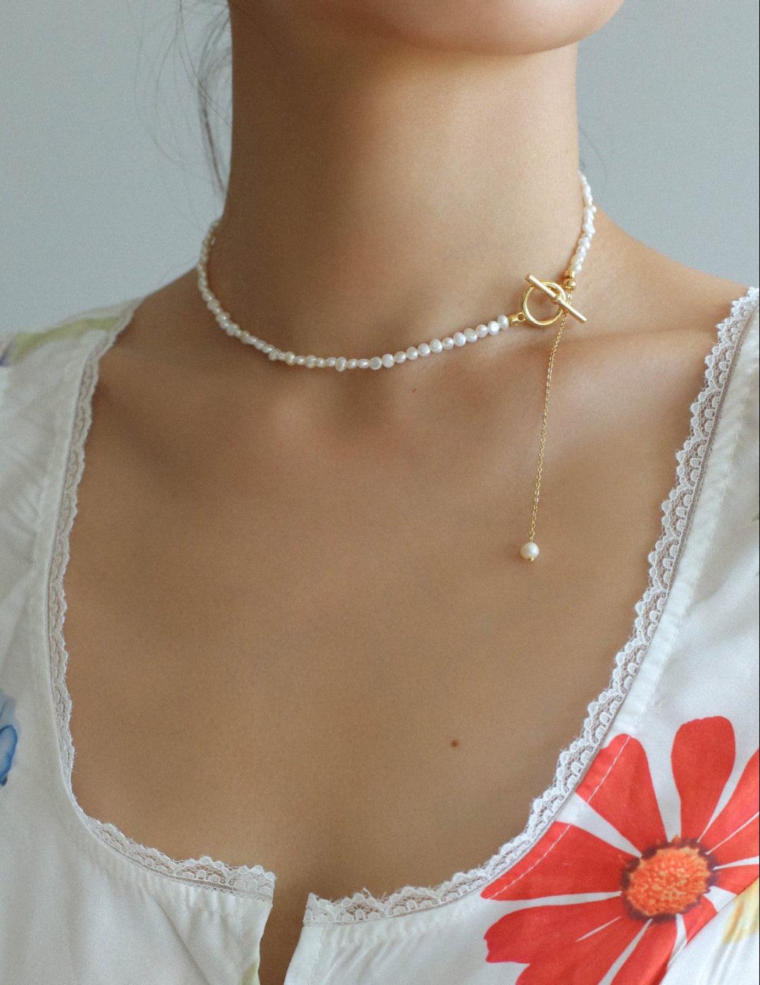 Shaped Freshwater Pearl Necklace - Gembea Jewelry
