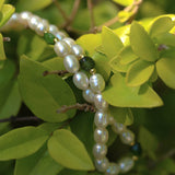 Green Stone Irregular Pearl Necklace-Gembea Jewelry