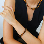 Tiger's Eye Beaded Bracelet-Gembea Jewelry