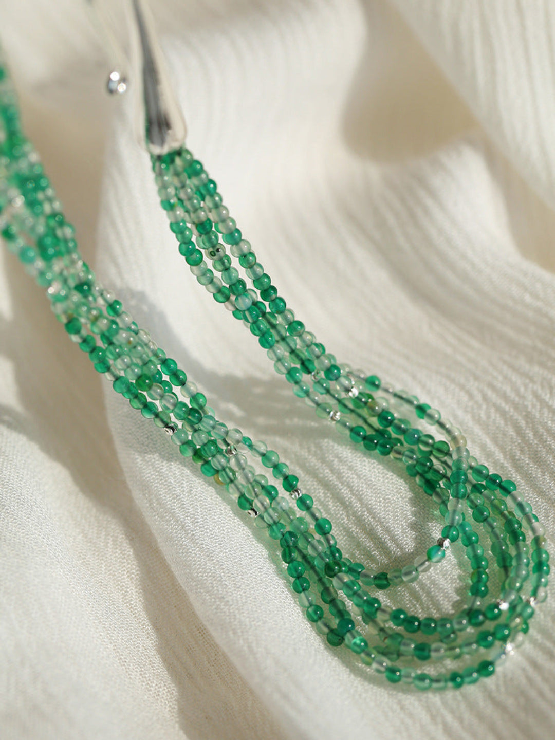 Gembea Jewelry Mini Green Agate Necklace