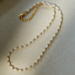 Gembea Jewelry Golden Bean Pearl Beaded Necklace