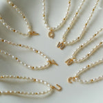 Vintage 26 Letter Pearl Necklace