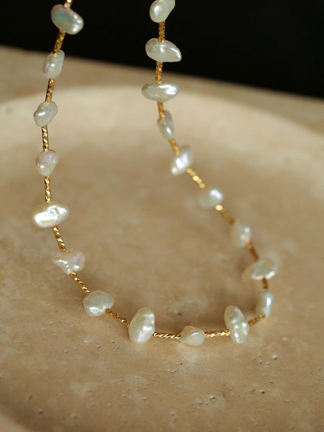 Starry Baroque Pearl Necklace - Gembea Jewelry