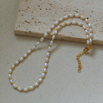 Gembea Jewelry Golden Bean Pearl Beaded Necklace