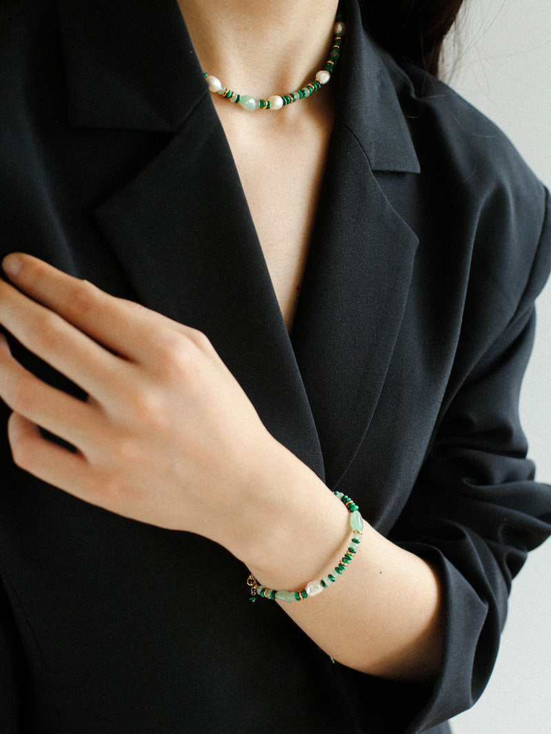 Gembea Jewelry Irregular Colored Natural Stone Bracelet