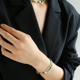 Gembea Jewelry Irregular Colored Natural Stone Bracelet