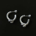 Simple Knotted Hoop Earrings