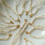 Vintage 26 Letter Pearl Necklace