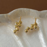 Small Grape Shaped Pearl Stud Earrings