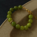 Green Grape Gemstone Beaded Bracelet