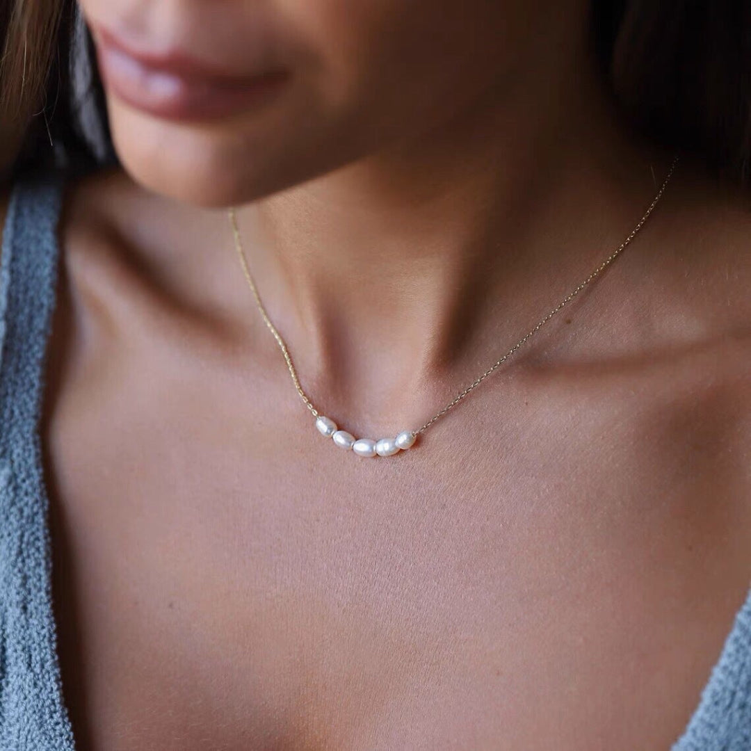 Simple Smile Freshwater Pearl Necklace