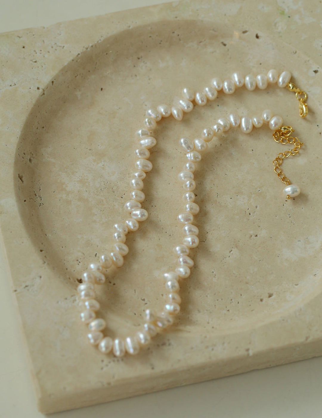 Simple Freshwater Pearl Beaded Necklace