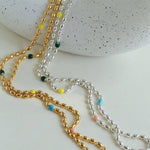 Spring Heartbeat Gold Beans Necklace