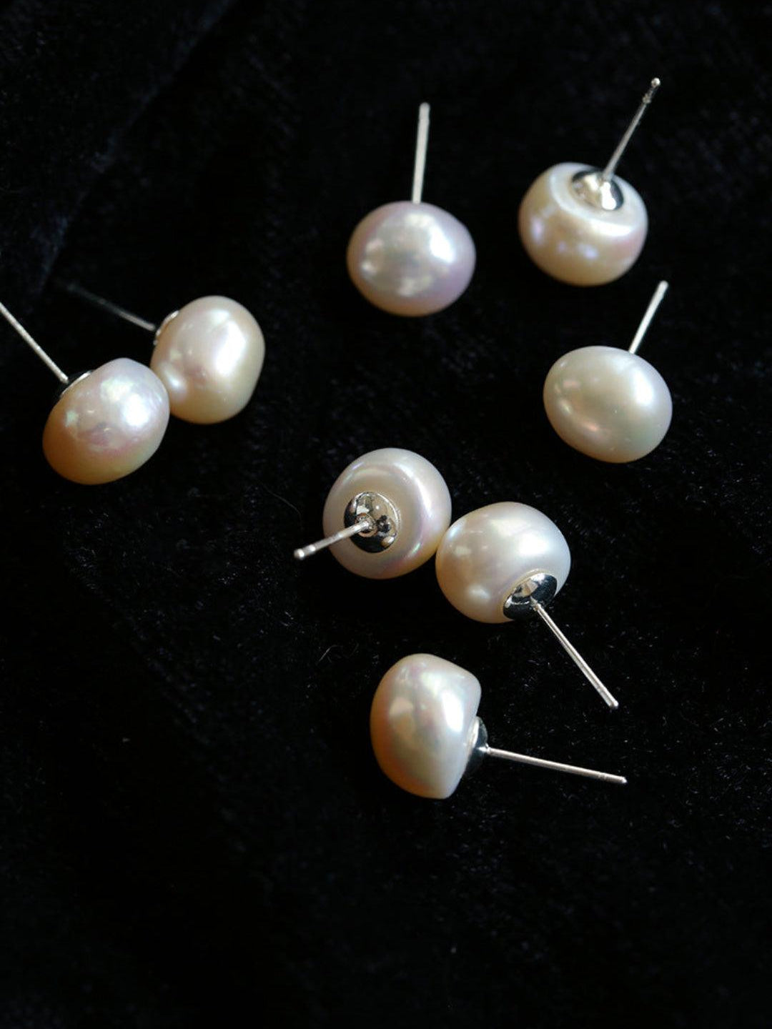 Baroque Pearl Stud Earrings - Gembea Jewelry