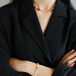 Gembea Jewelry Irregular Colored Natural Stone Bracelet