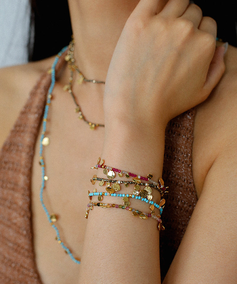Bohemian-style Hand-woven Natural Stone Bracelet Gembea Jewelry