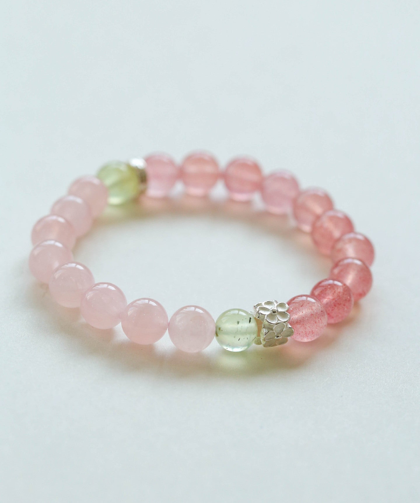 Summer Strawberry Crystal Grape Stone Bracelet Gembea Jewelry