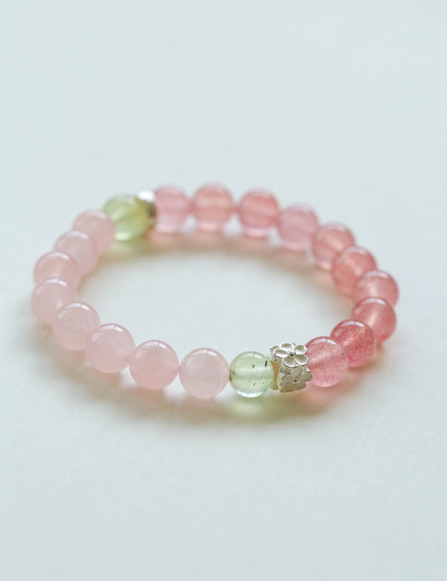 Summer Strawberry Crystal Grape Stone Bracelet Gembea Jewelry