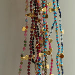 Bohemian-style Hand-woven Natural Stone Necklace