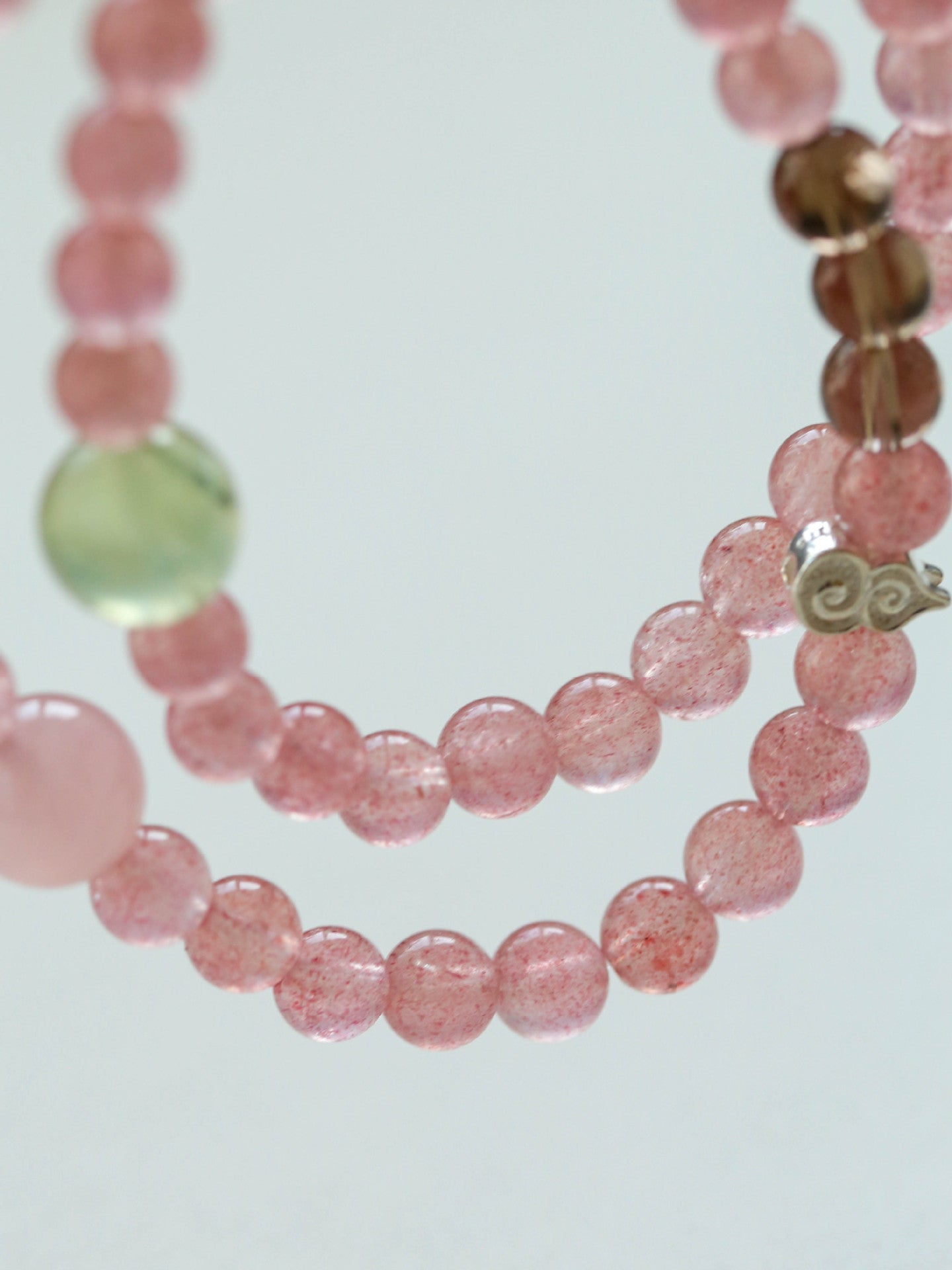 Summer Strawberry Crystal Grape Stone Bracelet Gembea Jewelry