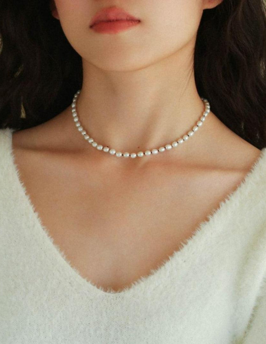 Baroque Rice Pearl Beaded Necklace - Gembea Jewelry