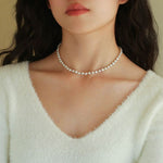 Baroque Rice Pearl Beaded Necklace