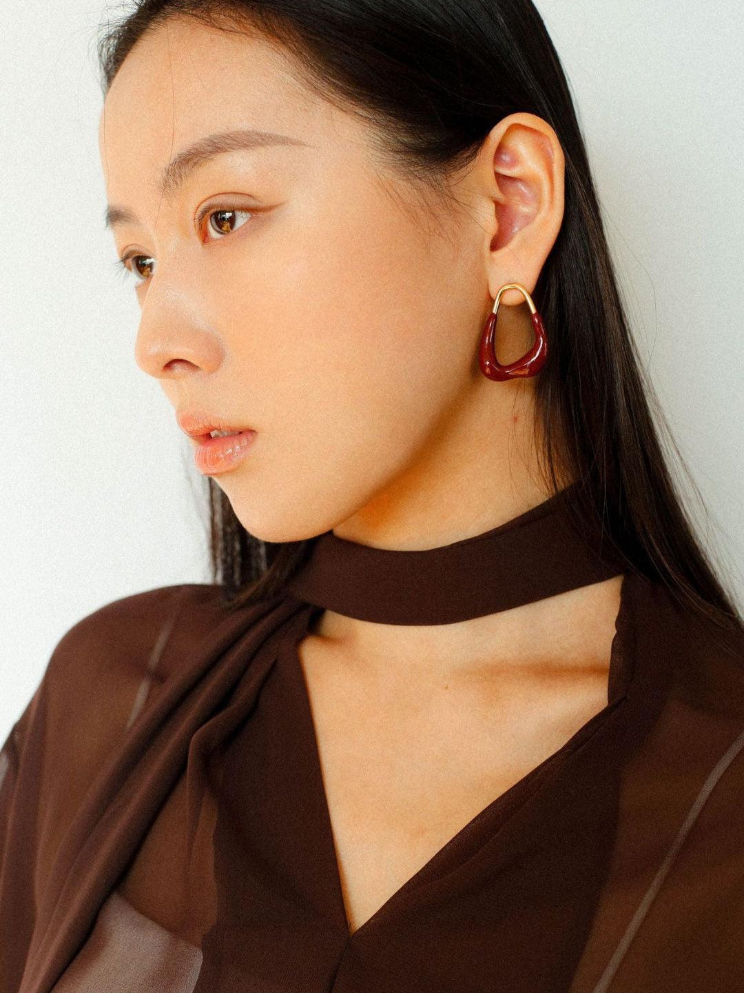 Geometric Enamel Glaze Earrings - Gembea Jewelry